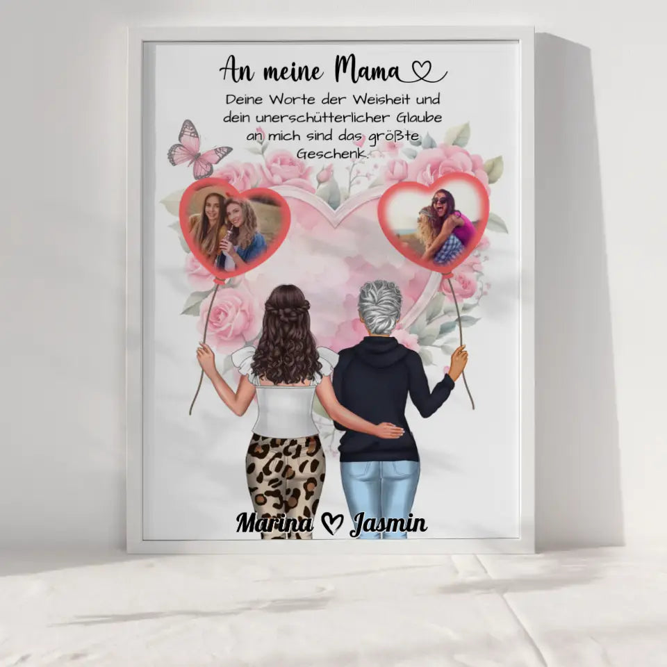 Mama Poster Muttertag Deine Worte ein Geschenk