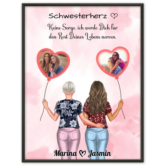 Schwester Spruch Poster Schwesterherz Keine Sorge Mit Fotos