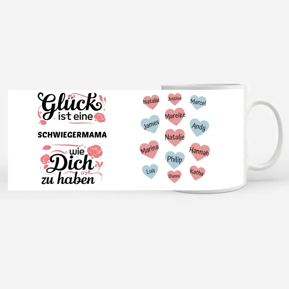 Tasse personalisiert Glück ist eine Schwiegermama wie Du