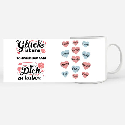 Tasse personalisiert Glück ist eine Schwiegermama wie Du