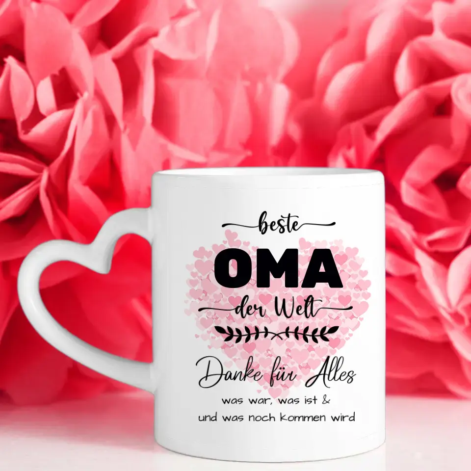 Personalisierte Tasse Oma Danke für Alles