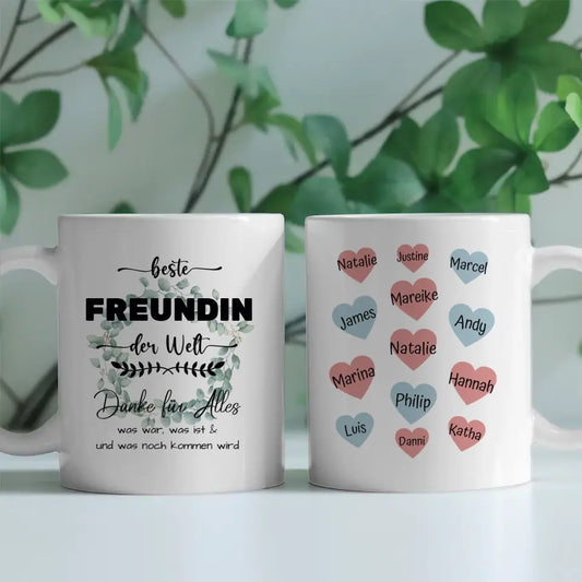 Tasse personalisiert Beste  Freundin der Welt