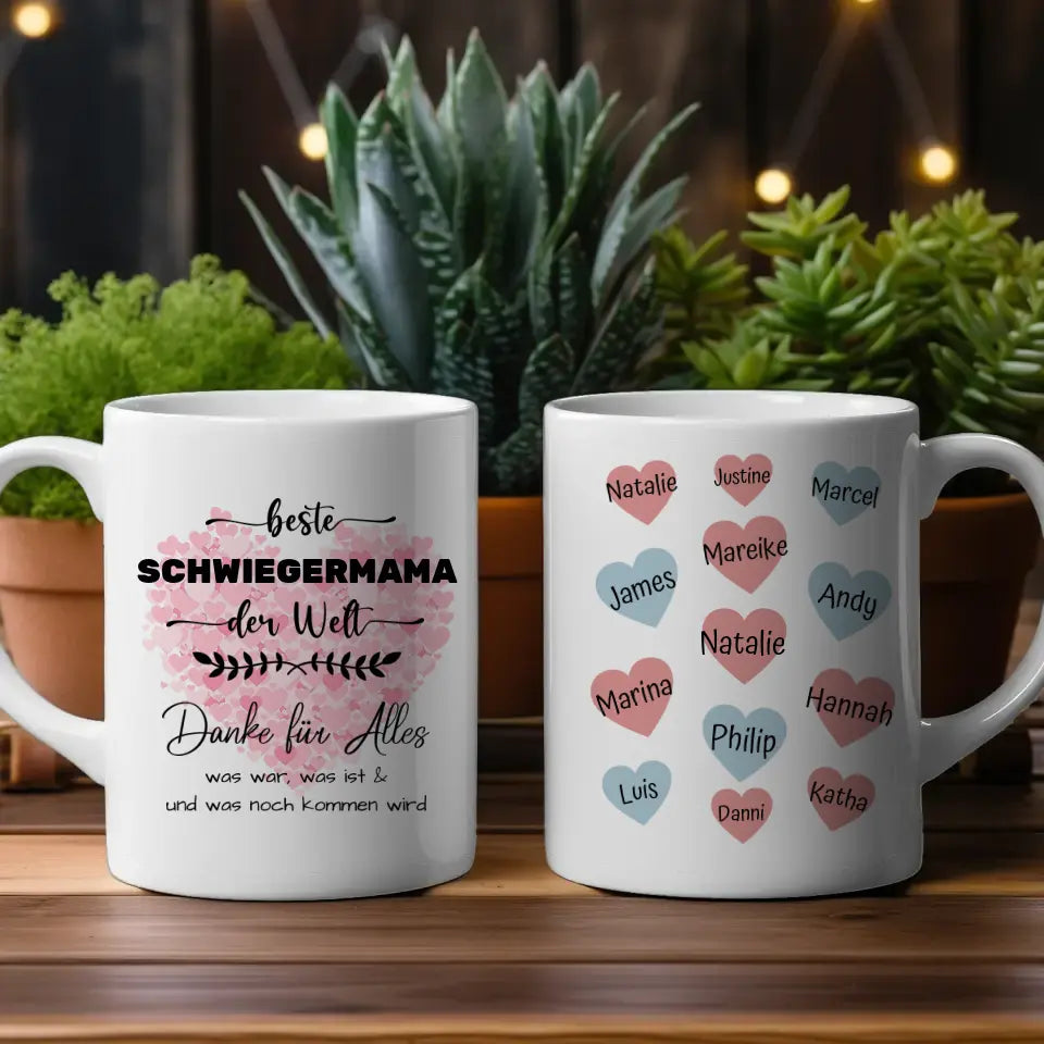 Tasse personalisiert Schwiegermama Danke für Alles