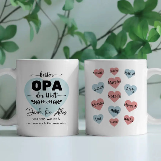 Personalisierte Tasse Bester Opa der Welt