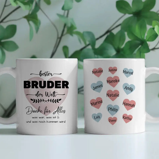Geschenk Tasse Bruder Danke für Alles