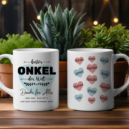Tasse personalisiert Bester Onkel der Welt