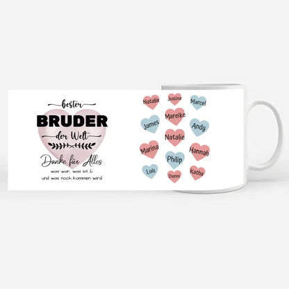 Geschenk Tasse Bruder Danke für Alles