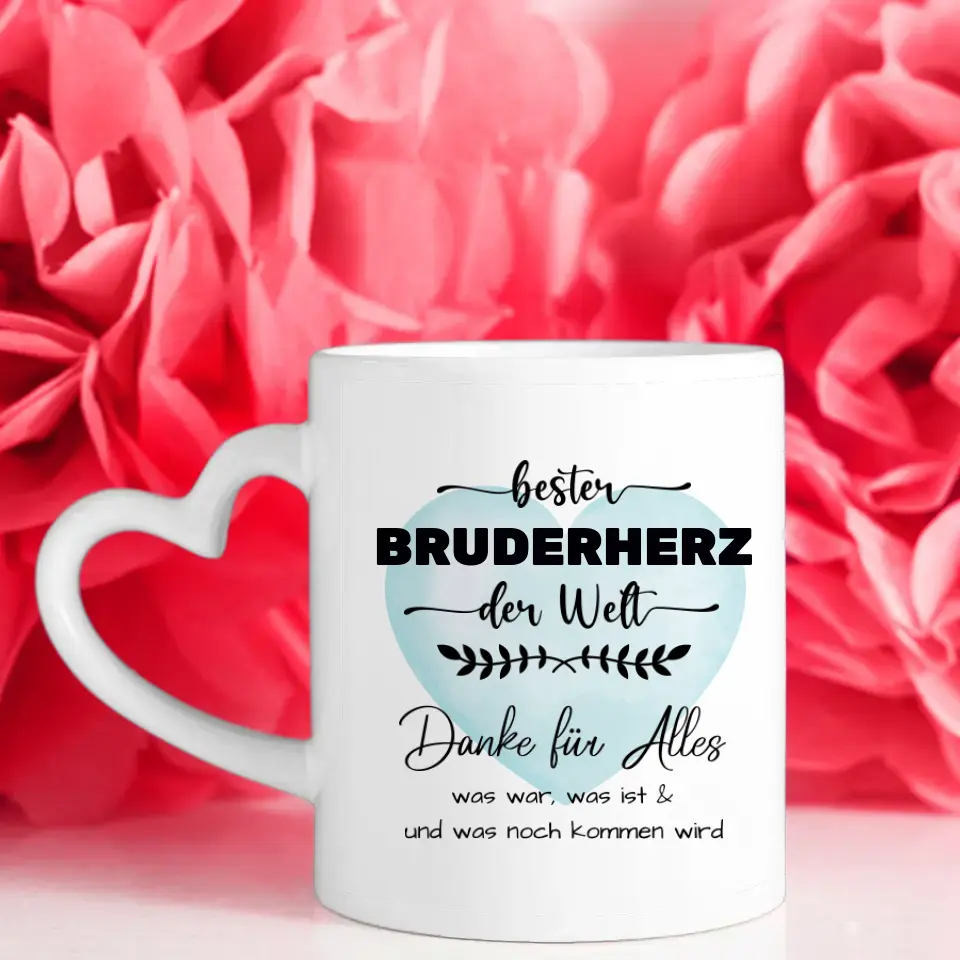 Geschenk Tasse Bester Bruderherz der Welt