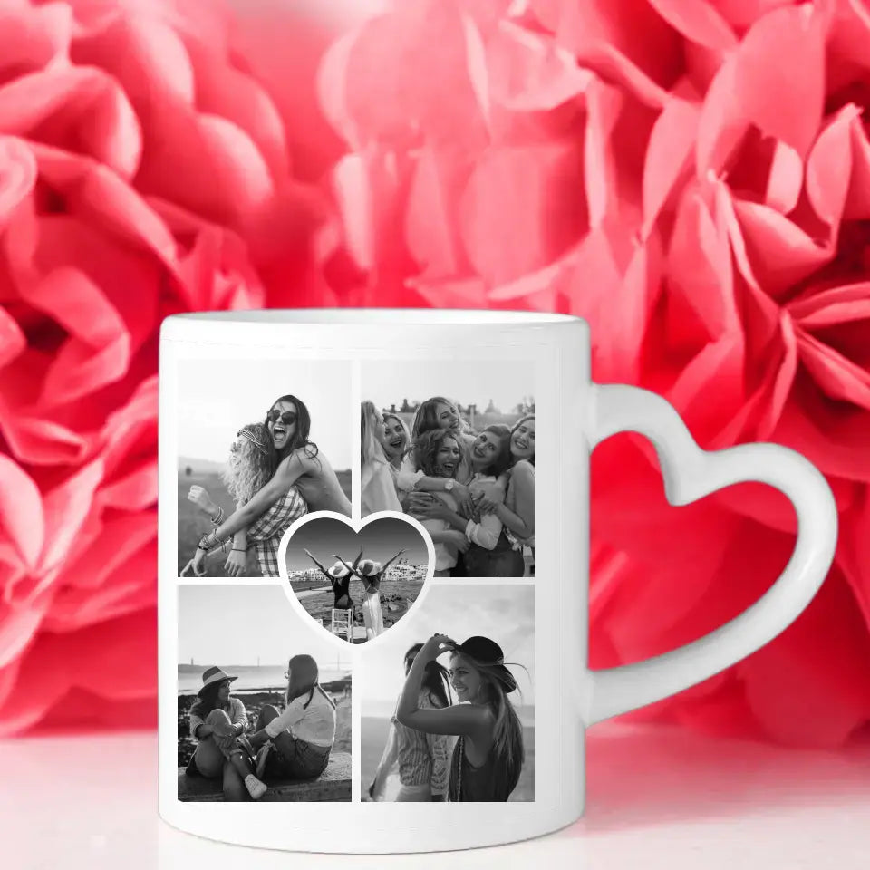 Geschenk Tasse Schöne Definition Mama & Sohn Mit Name und 5 Fotos