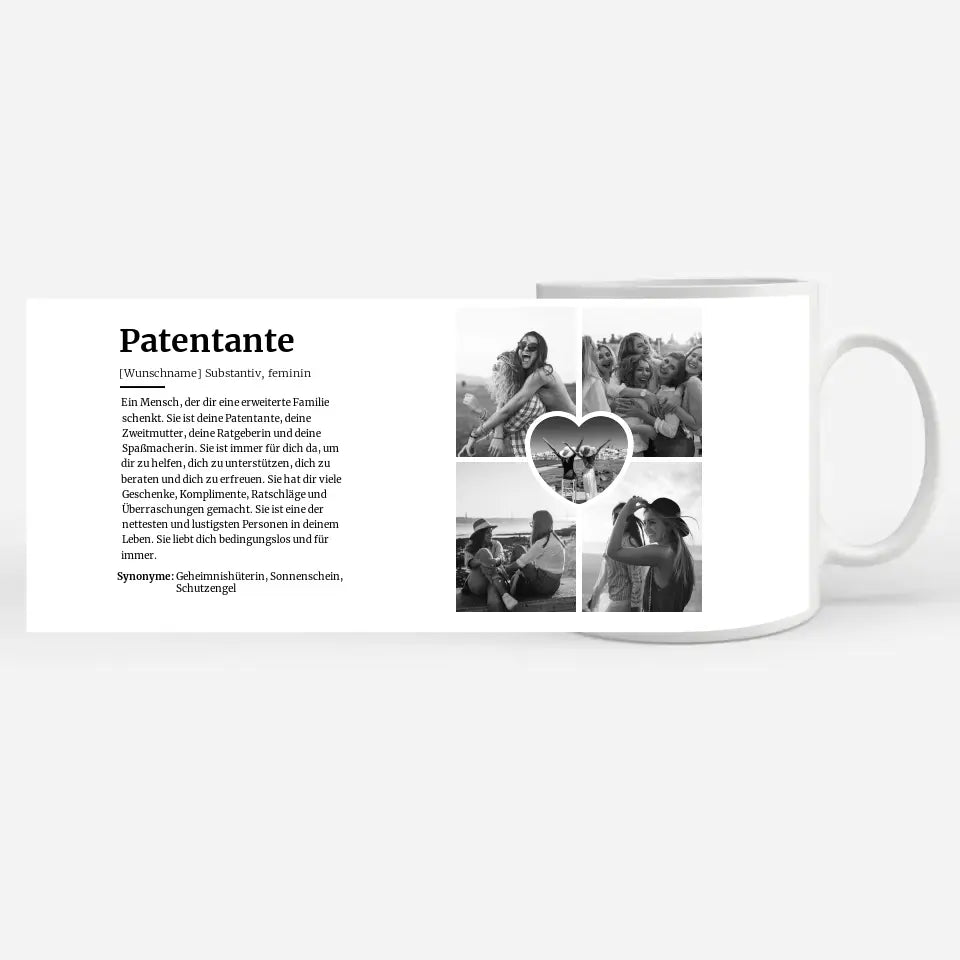 personalisierte tasse schone definition patentante mit name 5 fotos 4