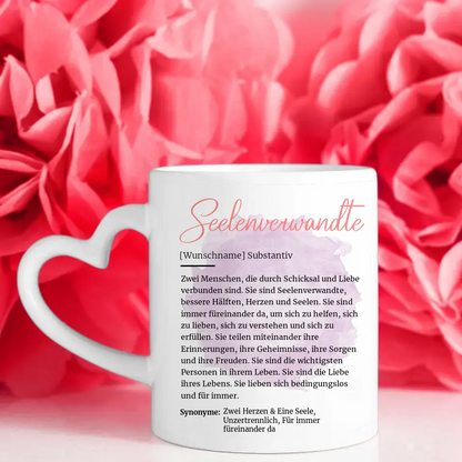 Tassen Geschenk Personalisiert Definition Seelenverwandte mit Fotos