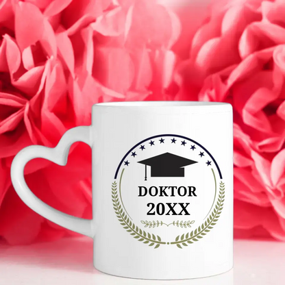 Geschenk Abschluss Tasse zum Doktor - Erfolg Ist - mit Namen