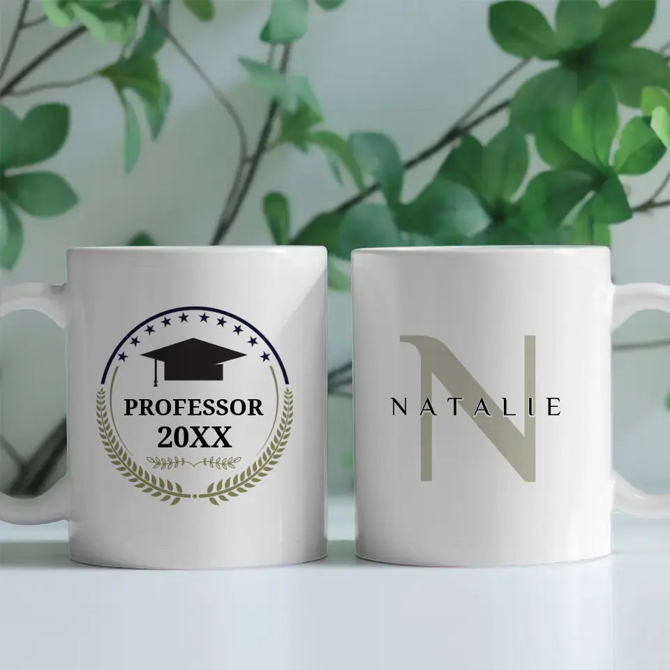 Abschluss Tasse Geschenk Professor - Erfolg Ist - mit Namen