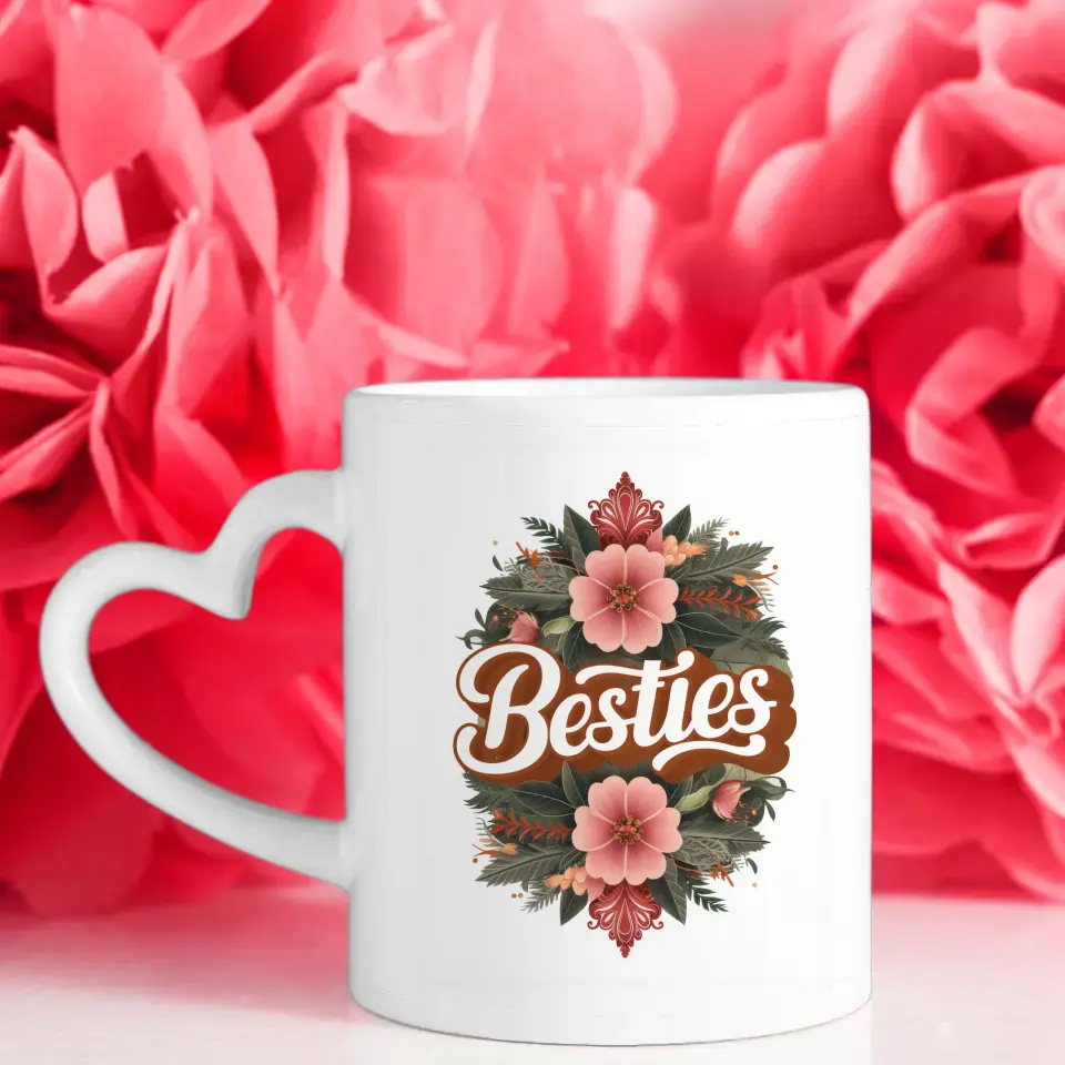 Tasse Beste Freundin personalisiert Besties mit 5 Fotos