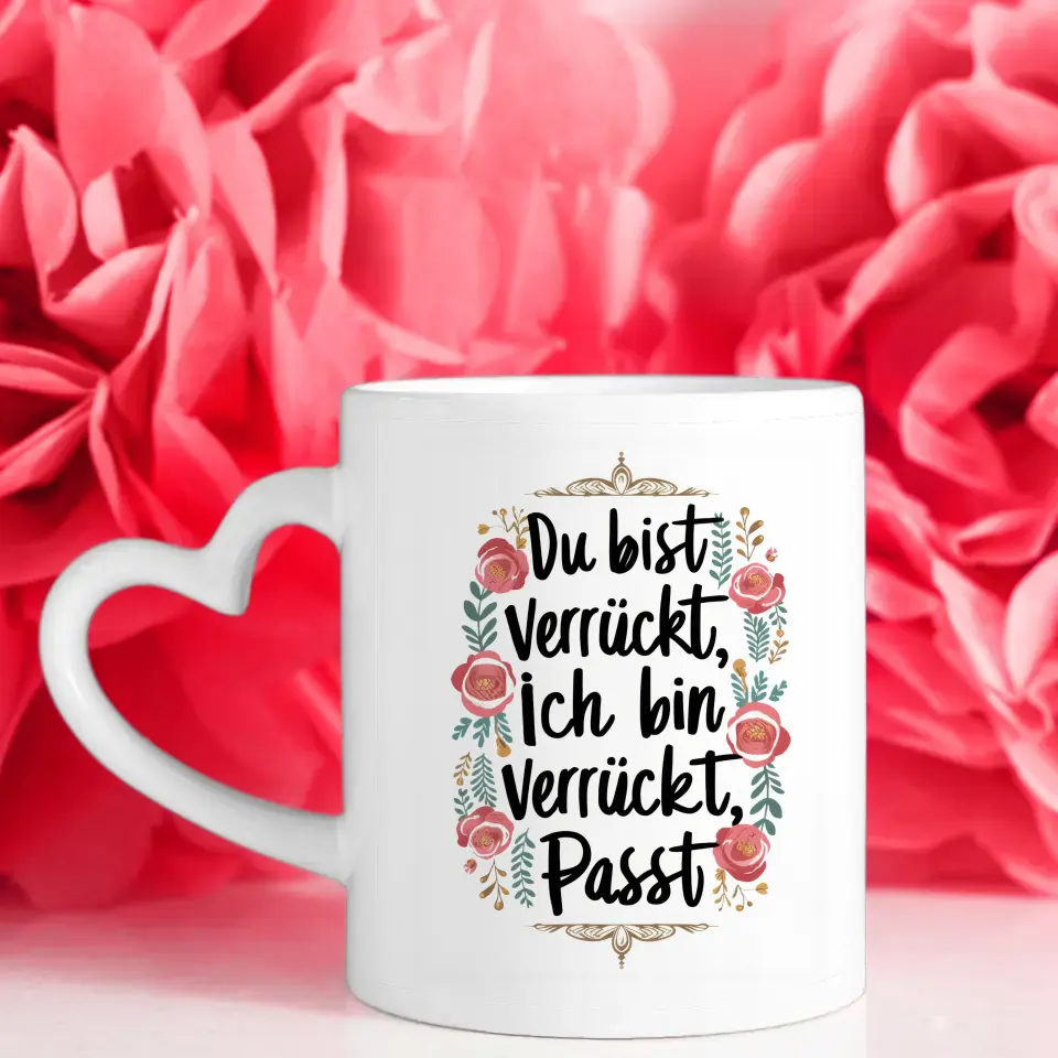 Tassen Geschenk für beste Freundin Verrückt personalisiert mit 5 Fotos