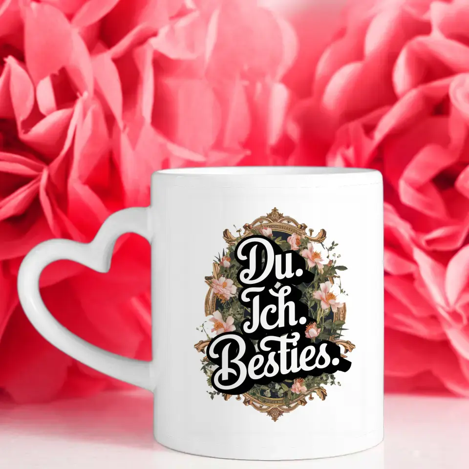 Tasse Beste Freundin Du Ich Besties personalisiert mit 5 Fotos