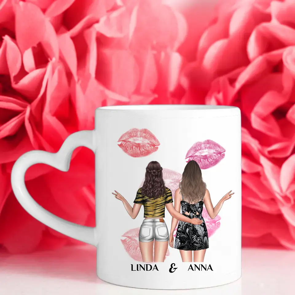 Tasse für Schwester Kein größeres Geschenk Personalisiert mit Figuren