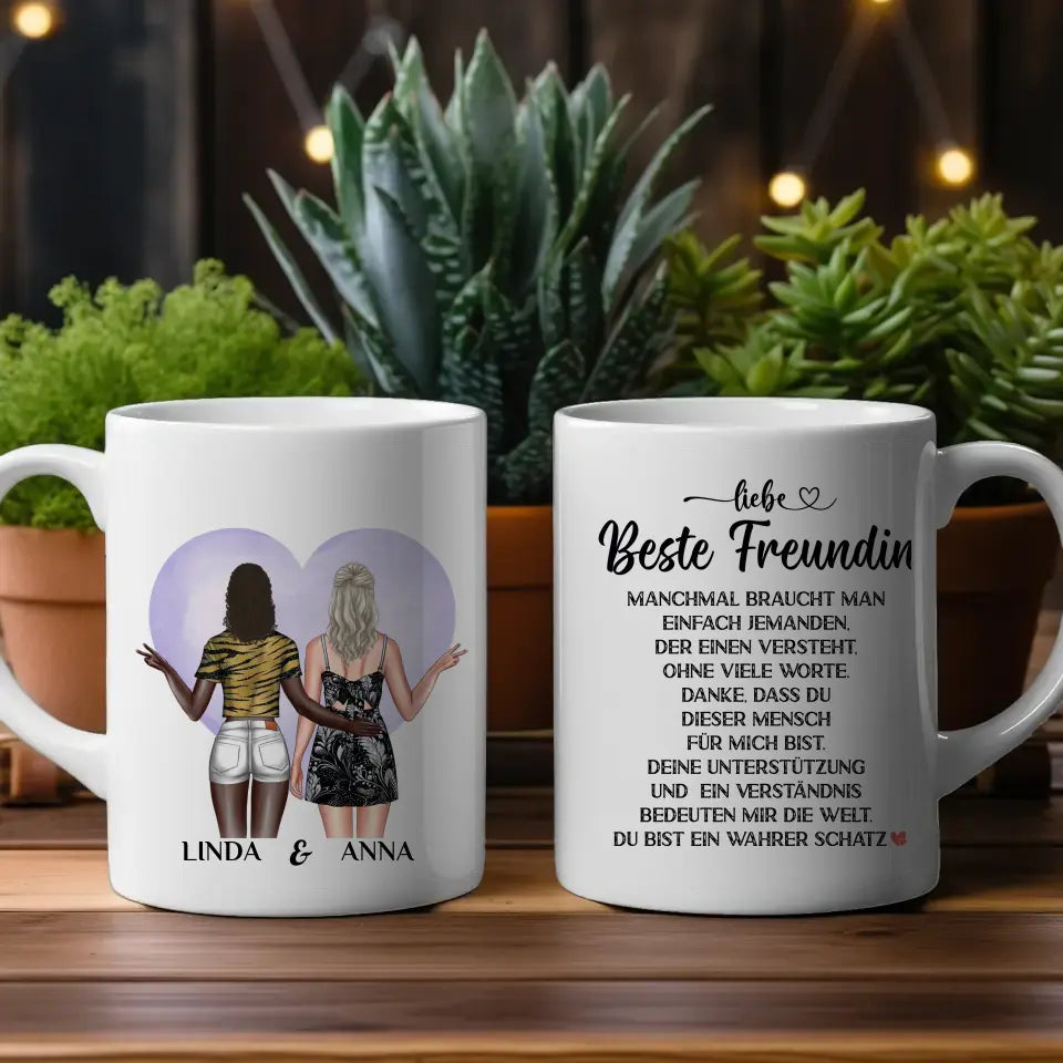 Tasse Beste Freundin Wahrer Schatz Clipart Tasse personalisiert