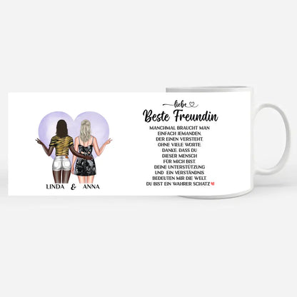 Tasse Beste Freundin Wahrer Schatz Clipart Tasse personalisiert