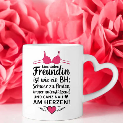 Tassen Geschenk für beste Freundin Wie ein BH mit Figuren personalisiert