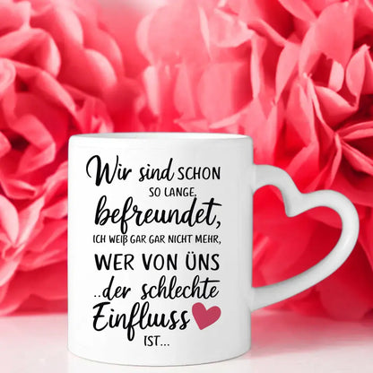 Tasse Beste Freundin personalisiert Schlechte Einfluss mit Figuren