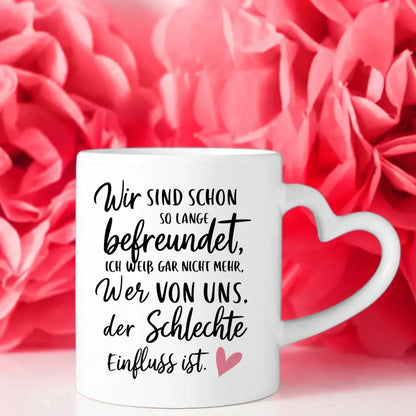 Tasse Beste Freundin Schlechte Einfluss Cliparts personalisiert