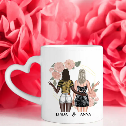 Personalisierte Tasse für Beste Freundin Schlechte Einfluss Cliparts