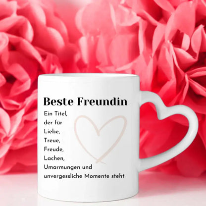 Personalisierte Tasse Ein Titel Cliparts für Beste Freundin