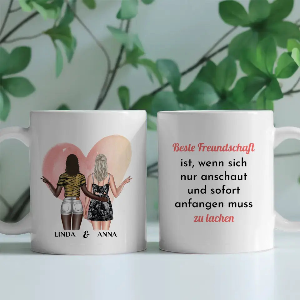 Tasse Beste Freundin Beste Freundschaft Ist Cliparts personalisiert