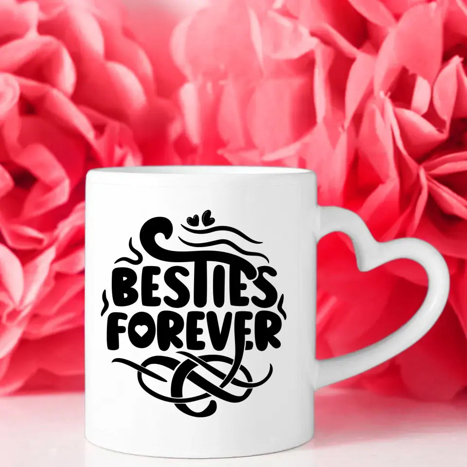 Tasse Beste Freundin personalisiert Besties Forvever mit Figuren