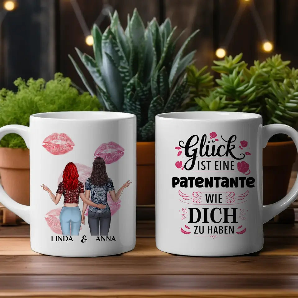 personalisierte tasse patentante gluck ist eine patentante wie du 2