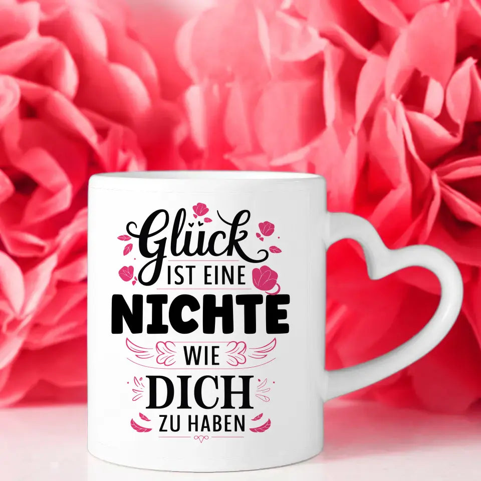 Personalisierte Tasse Nichte Glück ist eine Nichte wie du