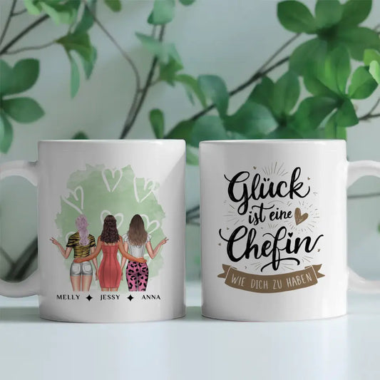 Personalisierte Tasse Glück Ist Eine Chefin Wie Du Kollegin Abschied