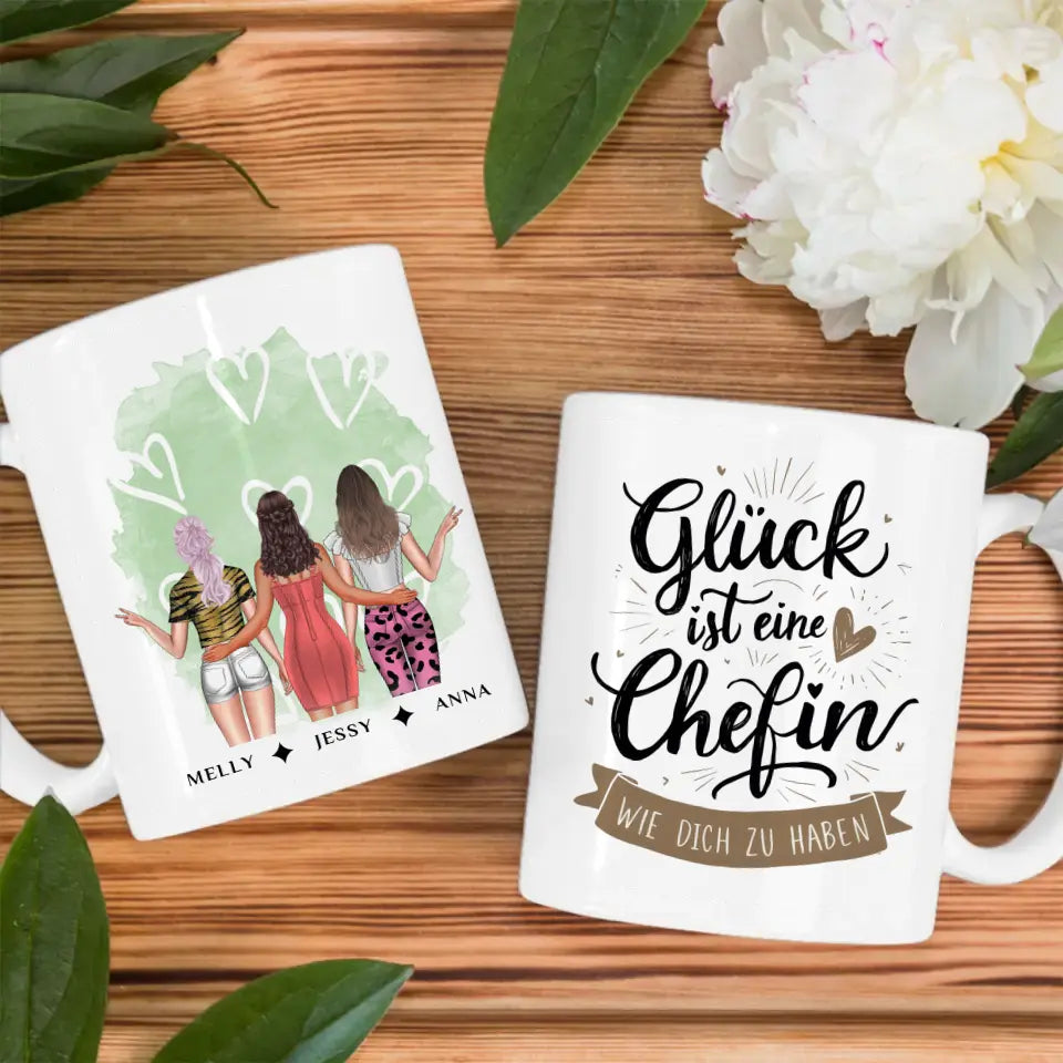 Personalisierte Tasse Glück Ist Eine Chefin Wie Du Kollegin Abschied