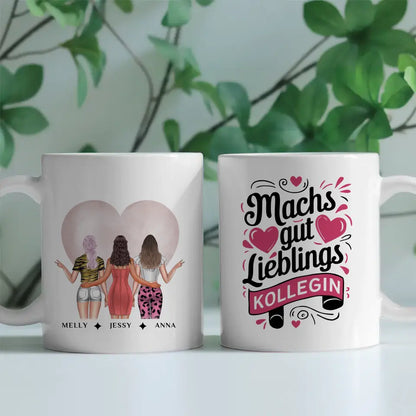 Personalisierte Tasse für  Lieblings Kollegin Arbeit Abschied Geschenk
