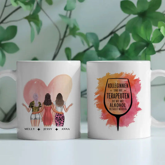 Personalisierte Tasse für Kollegin Therapeuten Abschied Geschenk