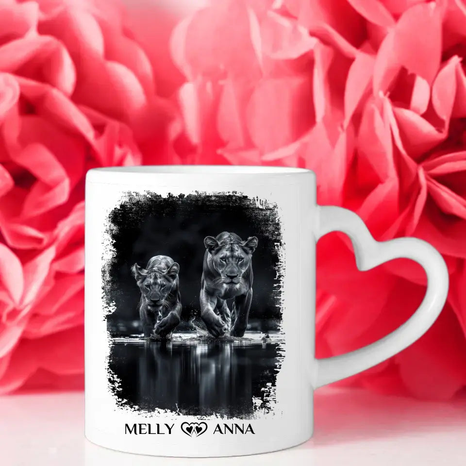 Tasse für Schwester Löwen Bild Liebe Schwester Wahrer Schatz