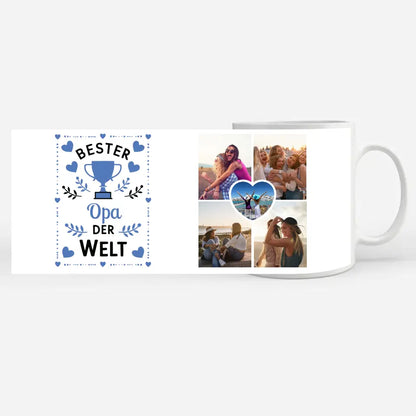 Kaffee Tasse Personalisiert Bester Opa der Welt Pokal mit Wunschname