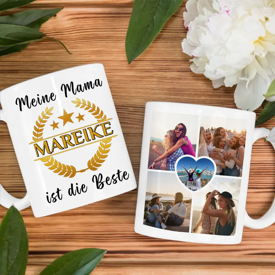 Tasse personalisiert Meine Mama ist die Beste mit Wunschname