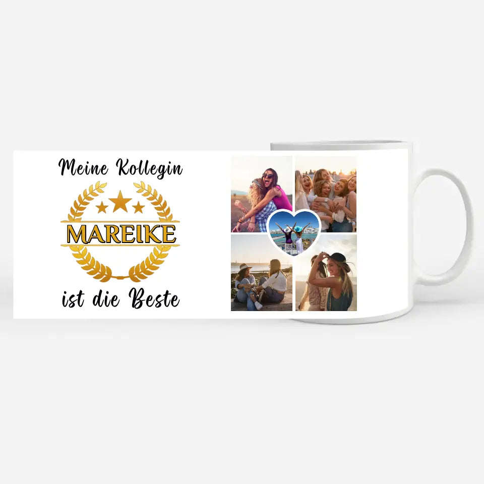 Tasse Becher Personalisiert Meine Kollegin ist die Beste mit Wunschname