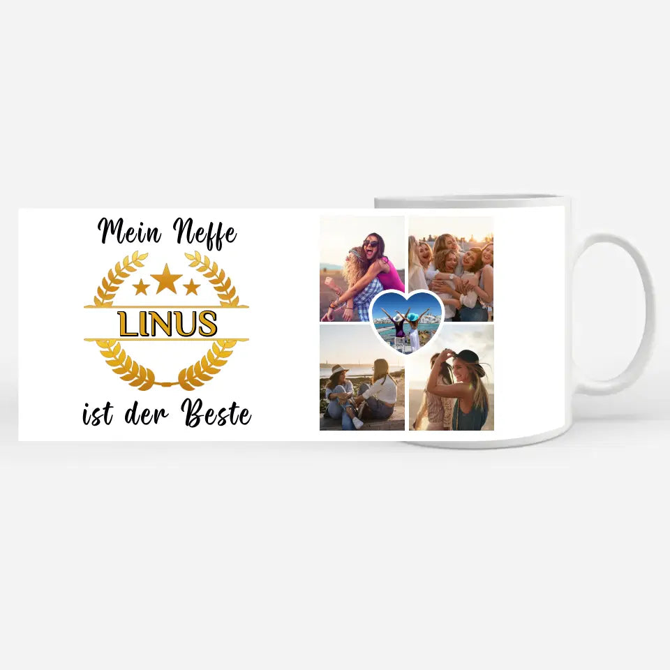 Tasse zum Geburtstag Mein Neffe ist der Beste mit Wunschname