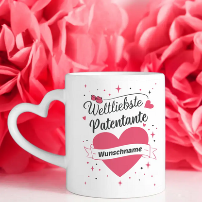 Tasse Becher Personalisiert Weltliebste Patentante der Welt Mit Name