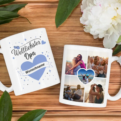 Geschenk Tasse personalisiert Weltliebster Opa der Welt Mit Name