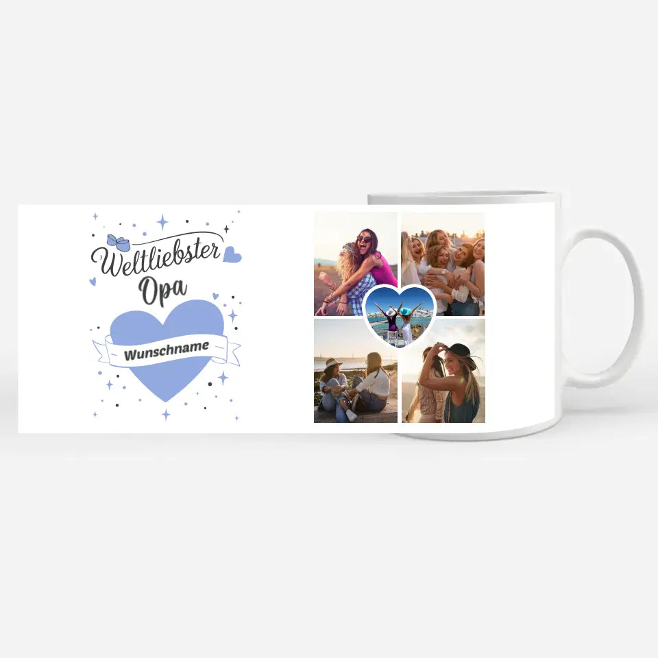 Geschenk Tasse personalisiert Weltliebster Opa der Welt Mit Name