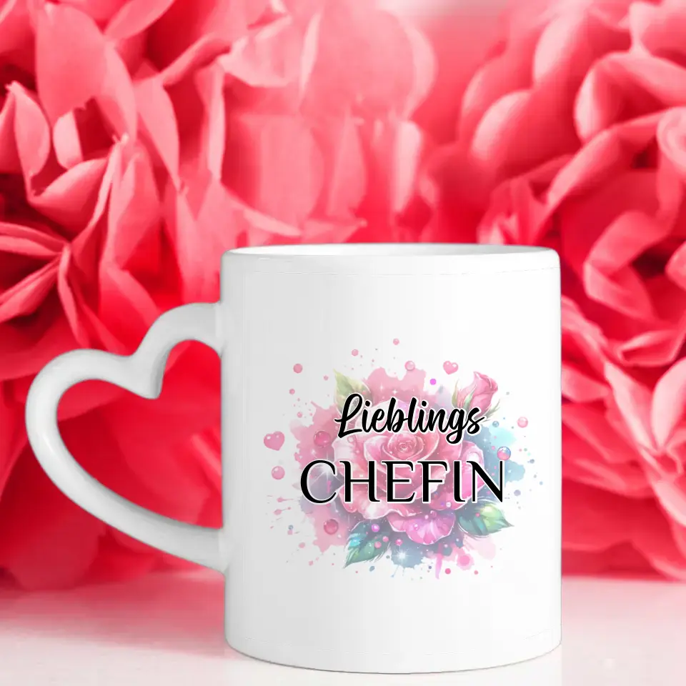 Tasse personalisiert Lieblings Chefin mit Wunschtext