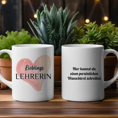 Kaffee Tasse Personalisiert Lieblings Lehrerin mit Wunschtext