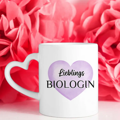 Tasse Becher Personalisiert Lieblings Biologin mit Wunschtext
