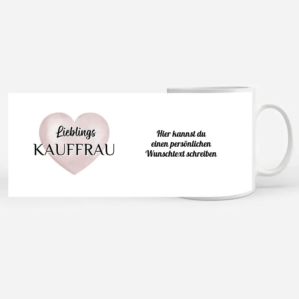 Tasse personalisiert Lieblings Kauffrau mit Wunschtext