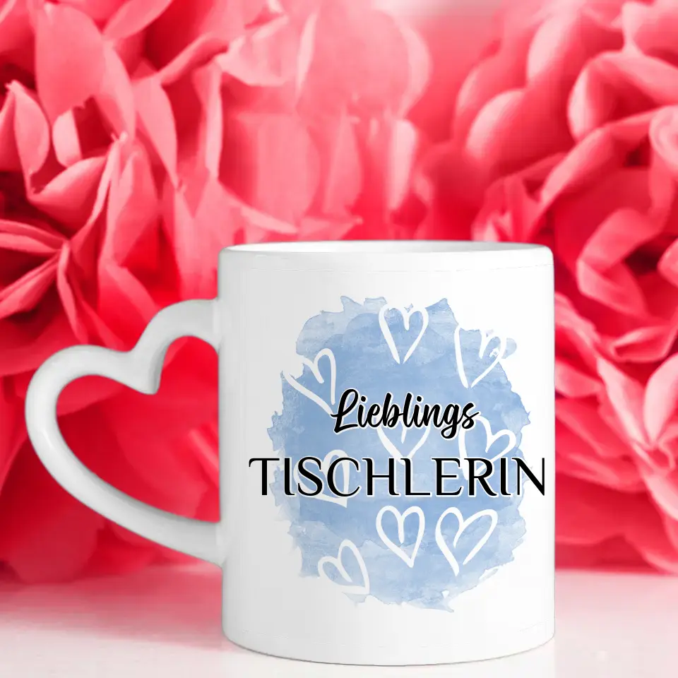 Tasse personalisiert Lieblings Tischlerin mit Wunschtext