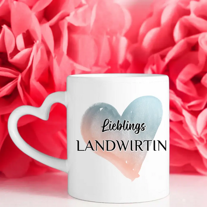 Tasse zum Geburtstag Lieblings Landwirtin mit Wunschtext